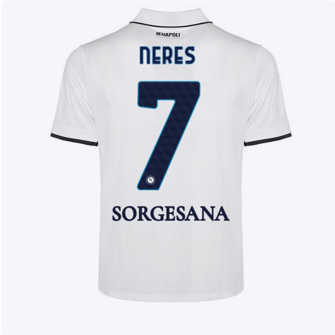 ssc napoli maglia gara away junior 20242025 – 7 – david neres SSC Napoli | Scopri la Collezione Sullo Shop Ufficiale