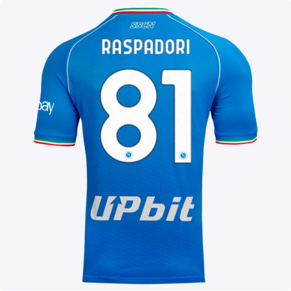 ssc napoli maglia gara home 20232024 – 81 – giacomo raspadori SSC Napoli | Scopri la Collezione Sullo Shop Ufficiale
