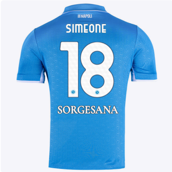 ssc napoli maglia gara home 20242025 – 18 – giovanni simeone SSC Napoli | Scopri la Collezione Sullo Shop Ufficiale