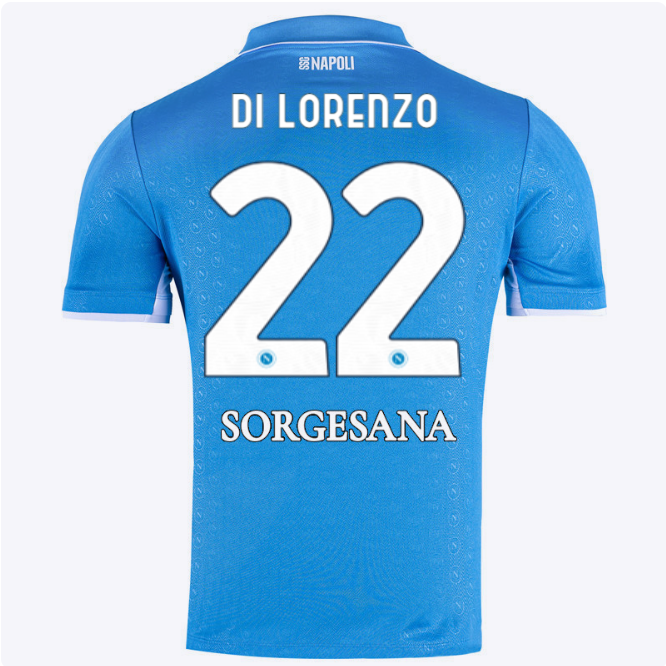 ssc napoli maglia gara home 20242025 – 22 – giovanni di lorenzo SSC Napoli | Scopri la Collezione Sullo Shop Ufficiale