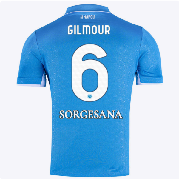 ssc napoli maglia gara home 20242025 – 6 – billy gilmour SSC Napoli | Scopri la Collezione Sullo Shop Ufficiale