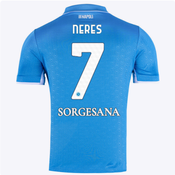 ssc napoli maglia gara home 20242025 – 7 – david neres SSC Napoli | Scopri la Collezione Sullo Shop Ufficiale