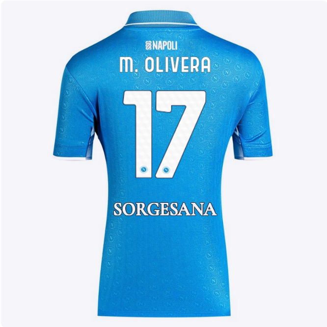 ssc napoli maglia gara home donna 20242025 – 17 – mathías olivera SSC Napoli | Scopri la Collezione Sullo Shop Ufficiale