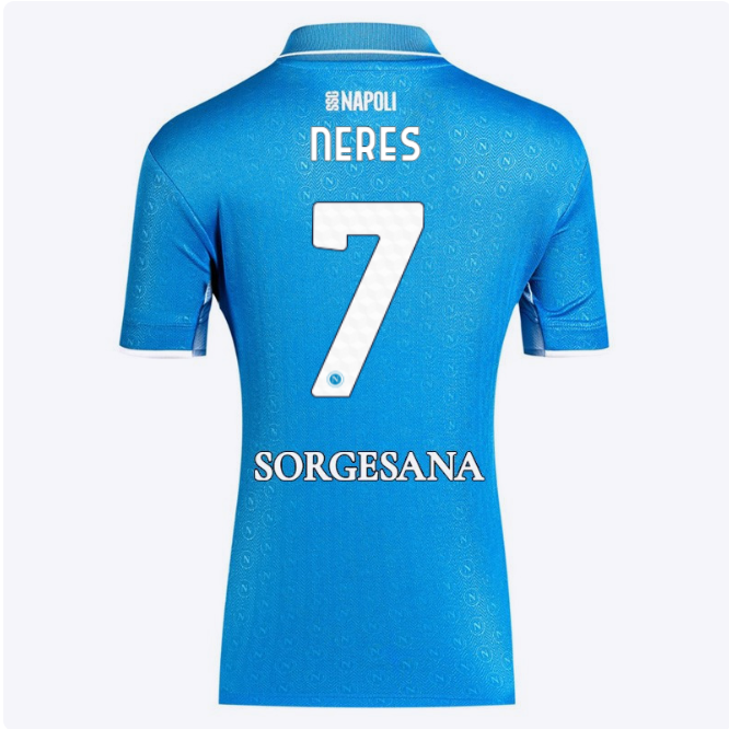 ssc napoli maglia gara home donna 20242025 – 7 – david neres SSC Napoli | Scopri la Collezione Sullo Shop Ufficiale