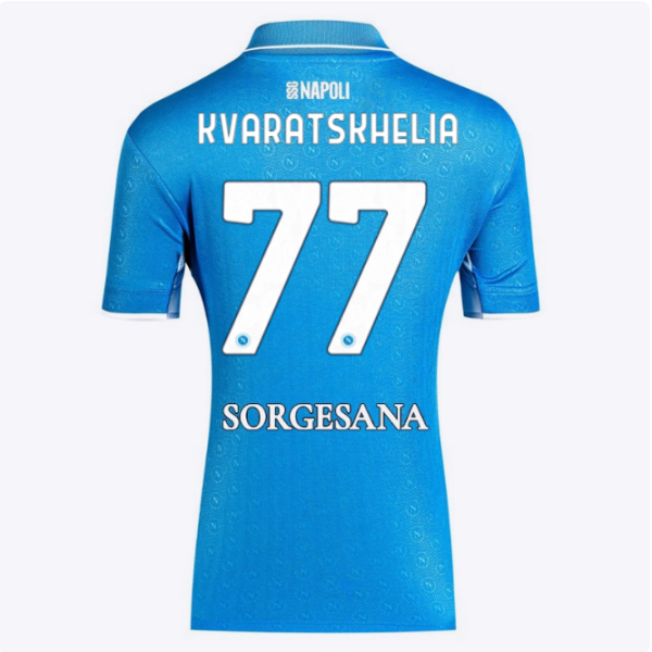 ssc napoli maglia gara home donna 20242025 – 77 – khvicha kvaratskhelia SSC Napoli | Scopri la Collezione Sullo Shop Ufficiale