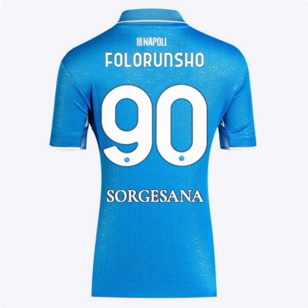 ssc napoli maglia gara home donna 20242025 – 90 – michael folorunsho SSC Napoli | Scopri la Collezione Sullo Shop Ufficiale
