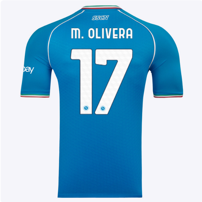 ssc napoli maglia gara home euro 20232024 – 17 – mathías olivera SSC Napoli | Scopri la Collezione Sullo Shop Ufficiale