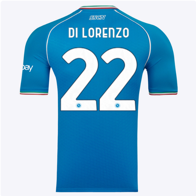 ssc napoli maglia gara home euro 20232024 – 22 – giovanni di lorenzo SSC Napoli | Scopri la Collezione Sullo Shop Ufficiale