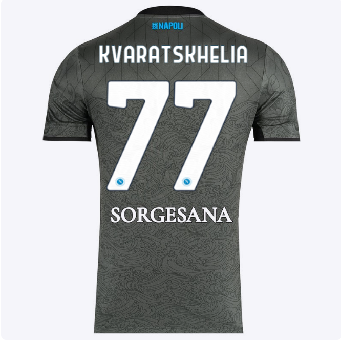 ssc napoli maglia gara third 20242025 – 77 – khvicha kvaratskhelia SSC Napoli | Scopri la Collezione Sullo Shop Ufficiale