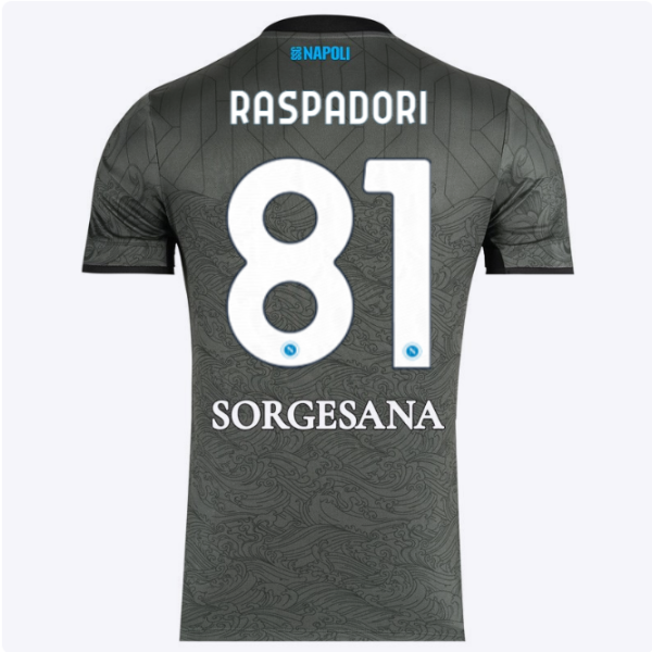 ssc napoli maglia gara third 20242025 – 81 – giacomo raspadori SSC Napoli | Scopri la Collezione Sullo Shop Ufficiale