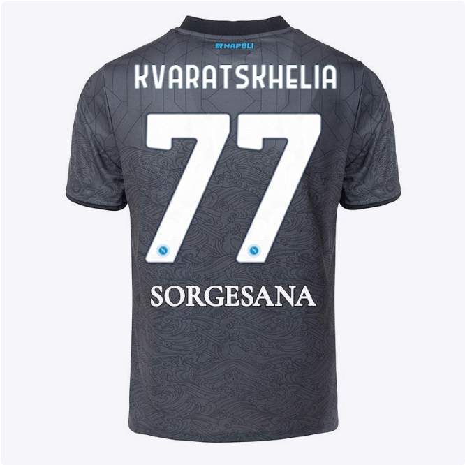 ssc napoli maglia gara third junior 20242025 – 77 – khvicha kvaratskhelia SSC Napoli | Scopri la Collezione Sullo Shop Ufficiale