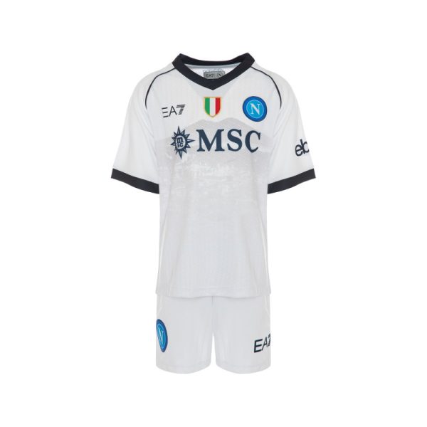 ssc napoli set gara away junior 20232024 SSC Napoli | Scopri la Collezione Sullo Shop Ufficiale