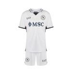 ssc napoli set gara away junior 20242025 con stampa personalizzazione SSC Napoli | Scopri la Collezione Sullo Shop Ufficiale