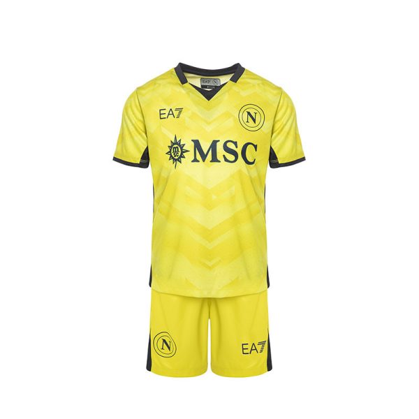 ssc napoli set gara giallo junior 20242025 con stampa personalizzazione SSC Napoli | Scopri la Collezione Sullo Shop Ufficiale