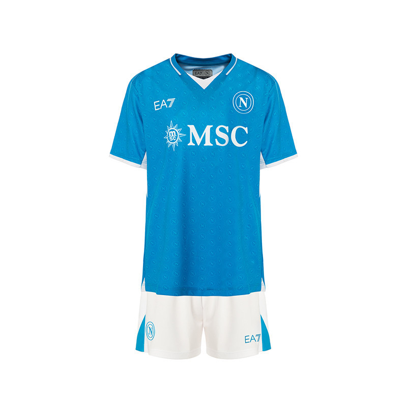 ssc napoli set gara home junior 20242025 SSC Napoli | Scopri la Collezione Sullo Shop Ufficiale